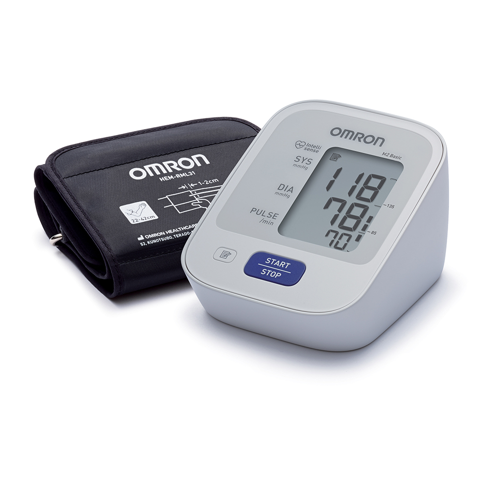 Тонометр автомат OMRON M2 Basic (HEM-7121-ALRU), адаптер (манжета 22-42см)