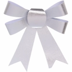 Бант на ёлку «Сказочные блики» (набор 3 шт), Серебро