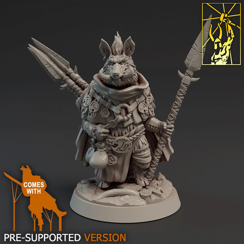 Веркабан Вервепрь Воин Паладин Варвар Файтер Рыцарь миниатюра для dnd, днд, pathfinder, фентези, Настольная игра, НРИ, Варгейм, РПГ