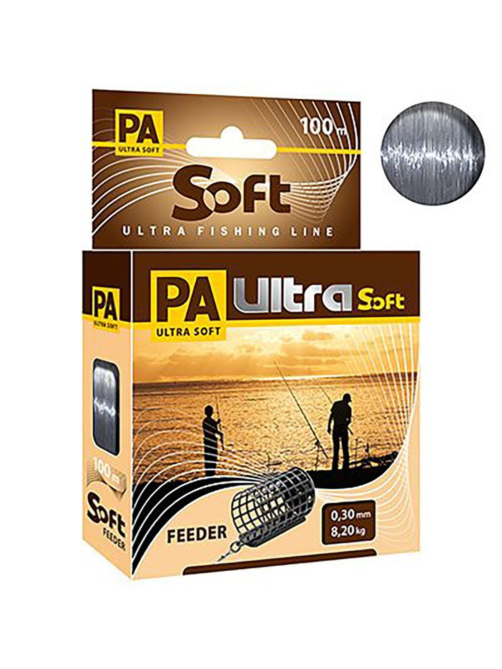 Полиэстровая леска PA ULTRA SOFT FEEDER 100m 0,4 мм 1 шт