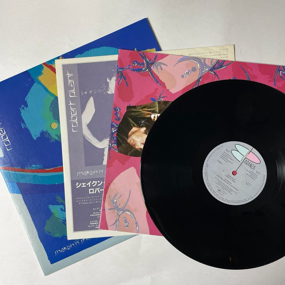 Винтажная виниловая пластинка LP Robert Plant Shaken N Stirred (Japan 1985) (No Obi) Easily Lead