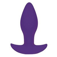 Фиолетовая коническая анальная вибровтулка 8,5см с ограничителем Bior Toys Sweet Toys ST-40178-5