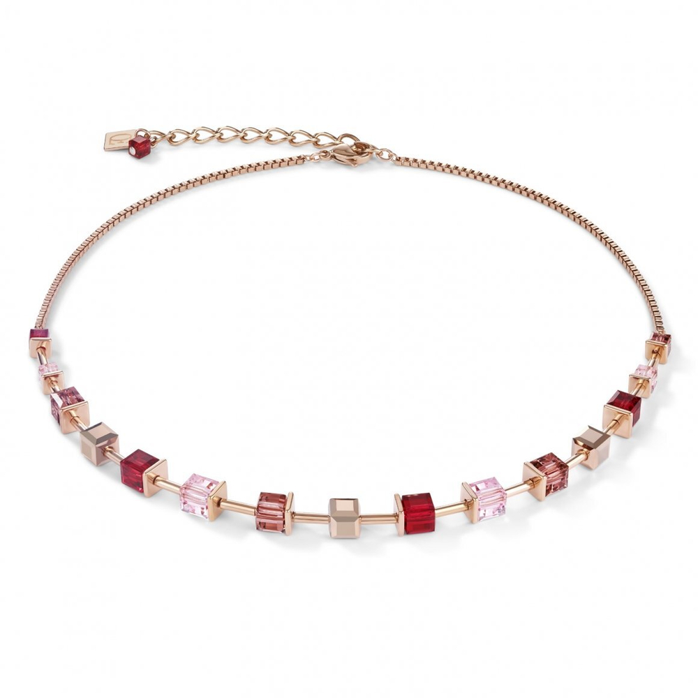 Колье Coeur de Lion Red 4996/10-0300 цвет красный, розовый, золотой