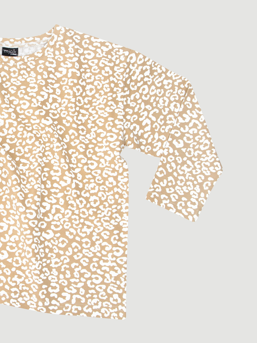 Лонгслив Mjölk Sand Leopard, уценка
