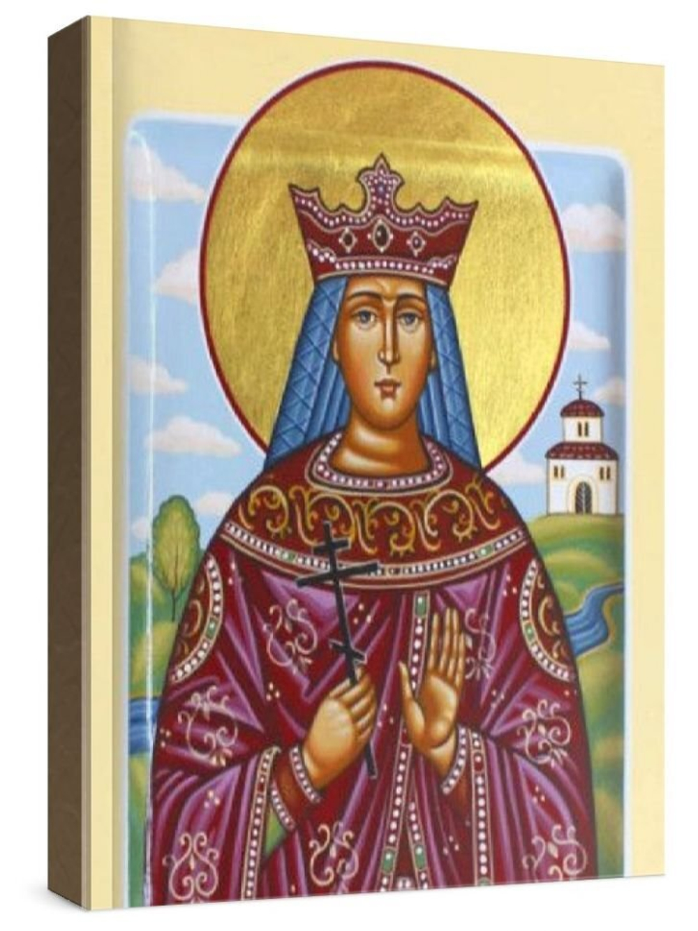 Милица (Евгения) Сербская (рукописная икона)