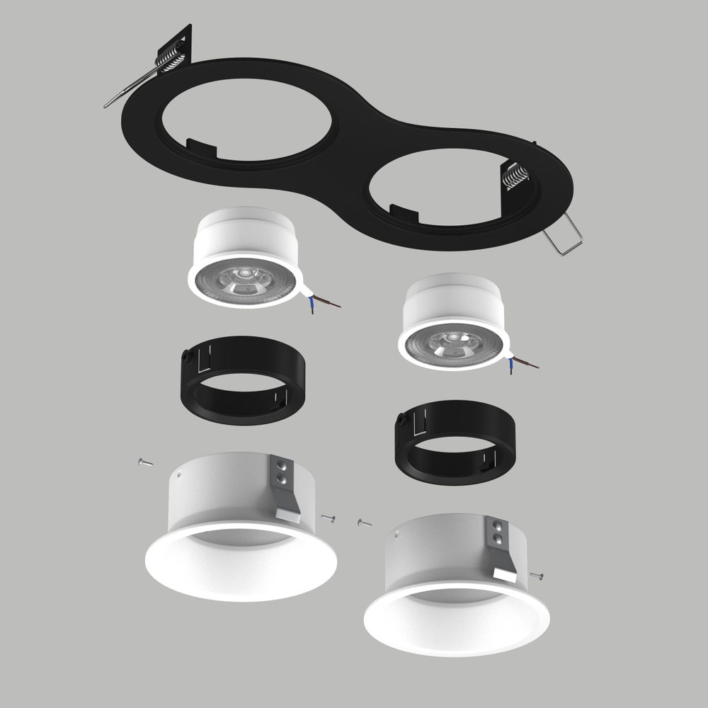 D6270606BMOD Светильник DOMINO ROUND  под LED модуль/лампу МR16 (214627+214606+214606+214007+214007)