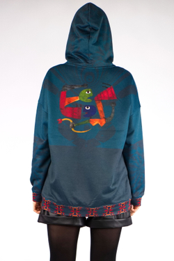 Зип худи "Рыцарь Связи" по мотивам живописи художника-сюрреалиста Виктора Браунера