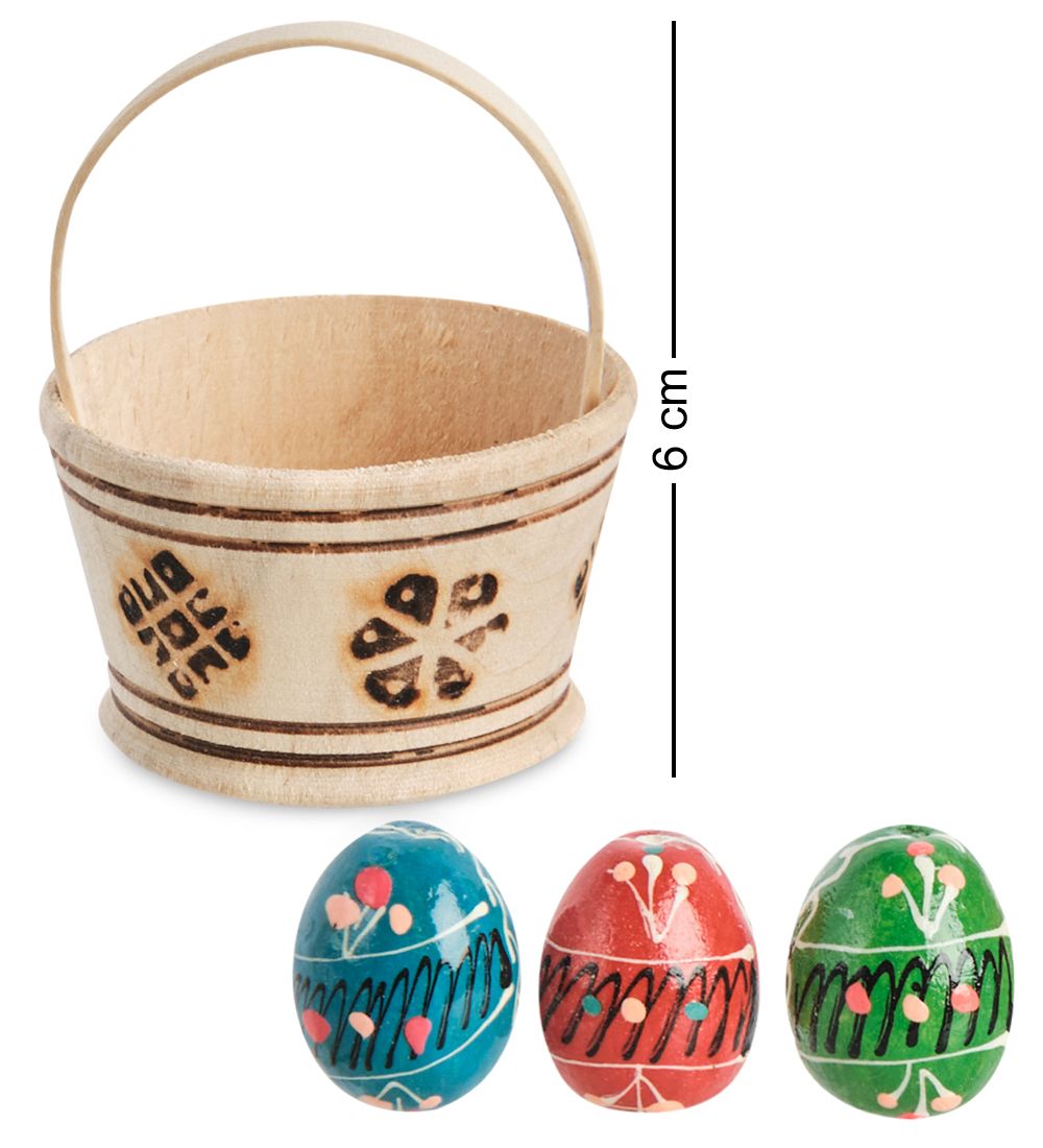 Народные промыслы ДР- 20 Корзинка деревянная 60х50мм