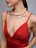 Колье "Pearl And Heart" Bicolor