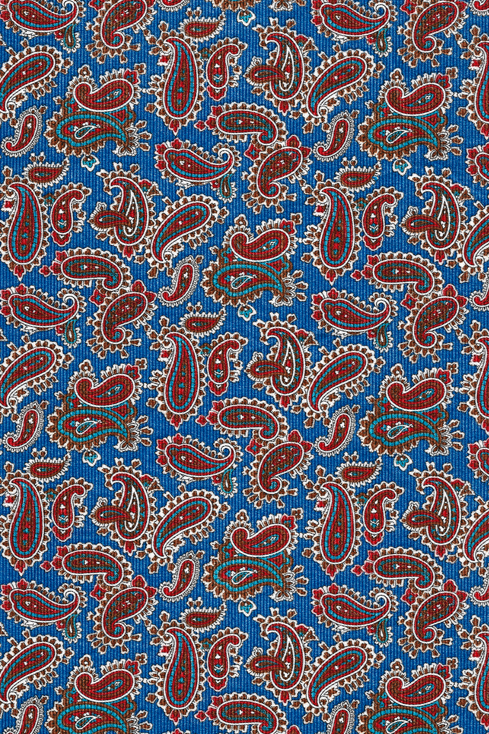 Рубашка из микровельвета с коричневым орнаментом пейсли