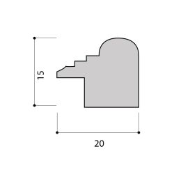 Фоторамка Image Art С20 60х80 деревянная из сосны, цвет красное дерево, вставка-прозрачный пластик | Image Art