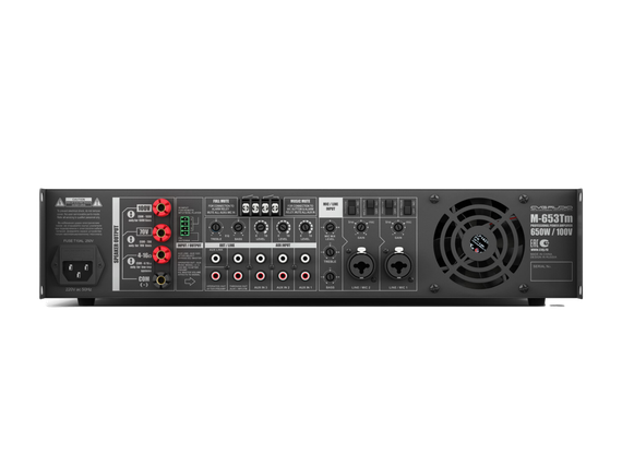 CVGAUDIO M-653Tm профессиональный микшер-усилитель, мощность 650W/100V