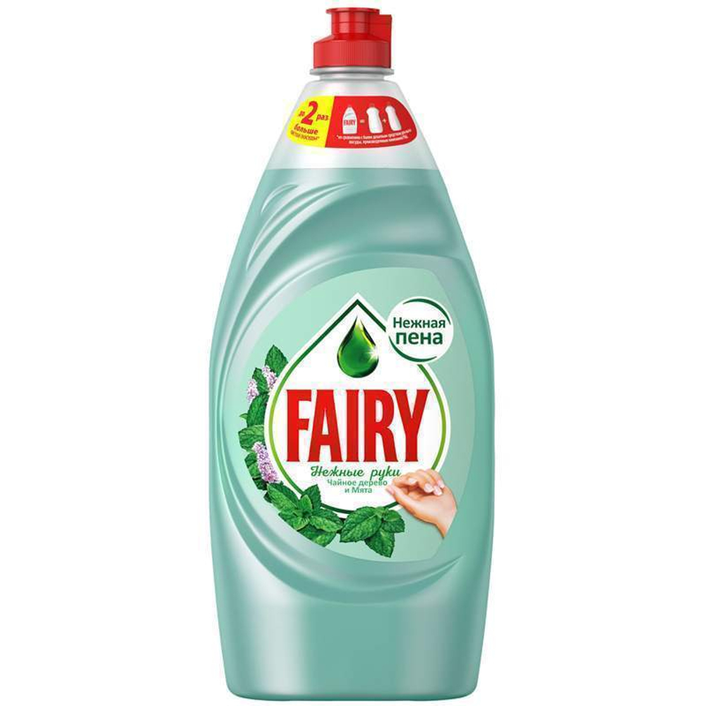 Fairy средство для мытья посуды нежные руки Чайное дерево и мята 900 мл