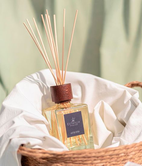 Lait de coton, ароматический диффузор с палочками, Euthalia Fragrances