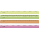 Линейка прозр. флуоресц. 30см. 010246 (Стамм)