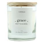 Свеча ароматическая the olphactory, grace, mint tea&basil, 40 ч