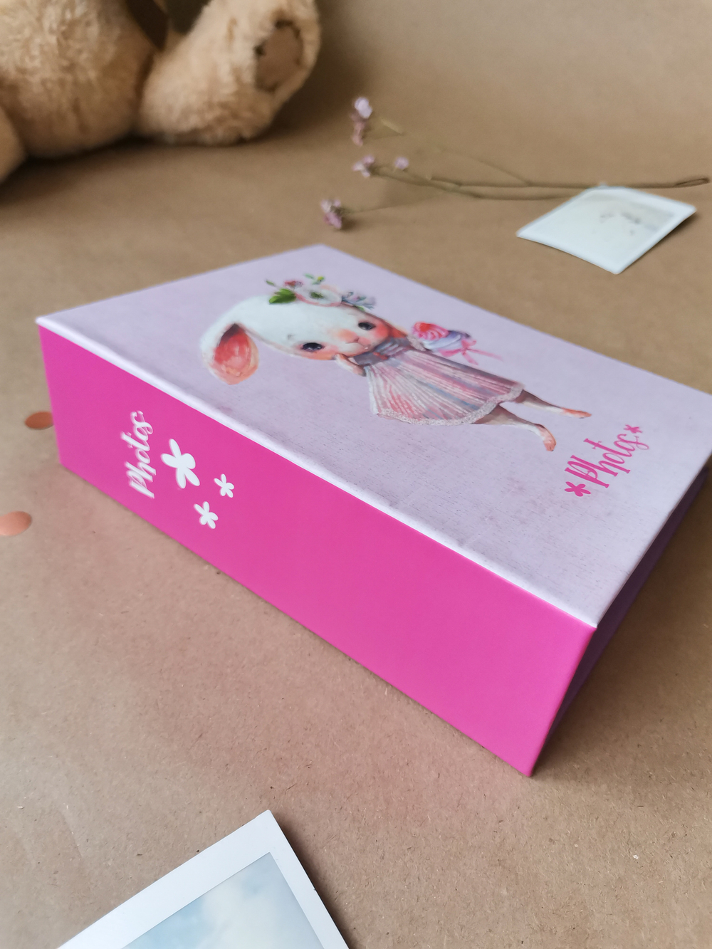 Фотоальбом на 100 фото 10х15 см, пластик. листы mice and bunny Кролик