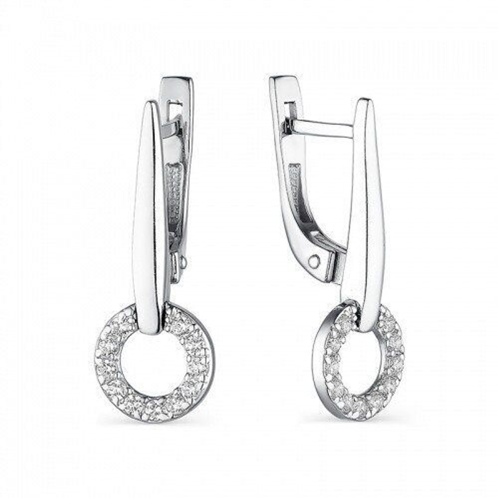 Серьги с подвесами круги 242000А-1-0 Серьги с подвесами круги 242000А-1-0