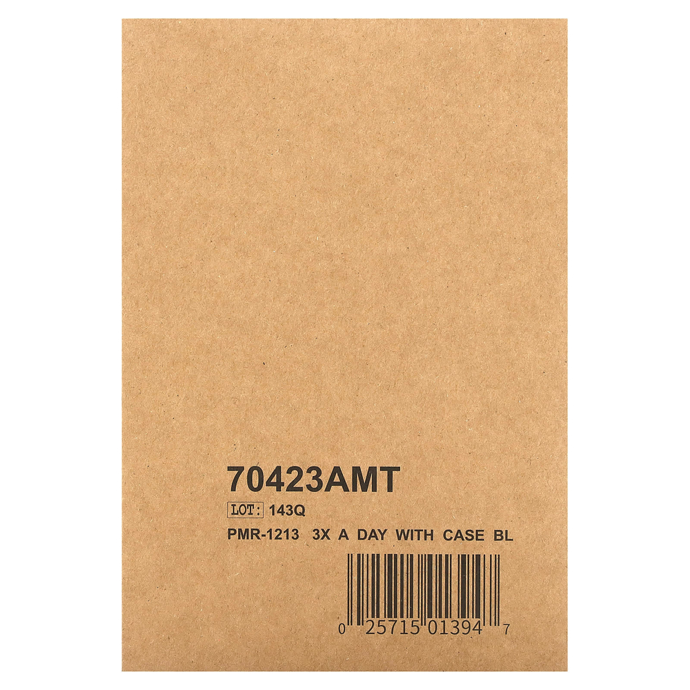 Ezy Dose, органайзер для таблеток еженедельного приема 3 раза в день, с футляром, черный, 1 шт.