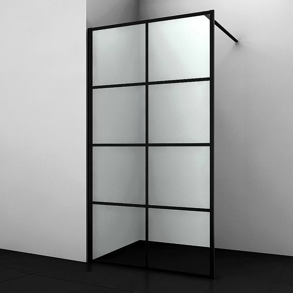 Душевая перегородка WasserKRAFT Glan 90 66W39 черная