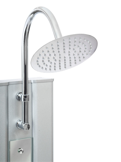 Душевая панель RIVER GURON 09 130х27 Прямоугольная  Алюминий Хром