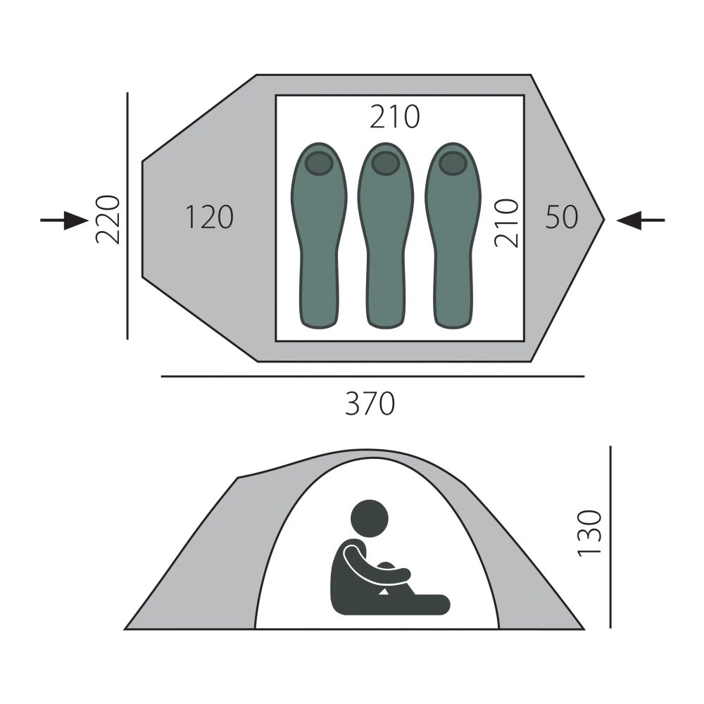 Палатка Btrace Challenge 3 [T0157]