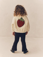 Бомбер флисовый для девочки Next K83-551, Молочный