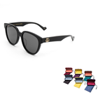 GUCCI Retro Round Acetate Frame Sunglasses Black