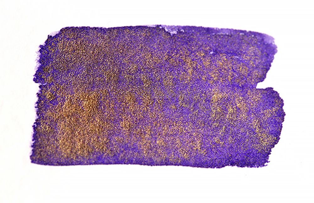 Чернила во флаконе Herbin Prestige Imperial Violet фиолетовые с золотыми блестками (15076JT)