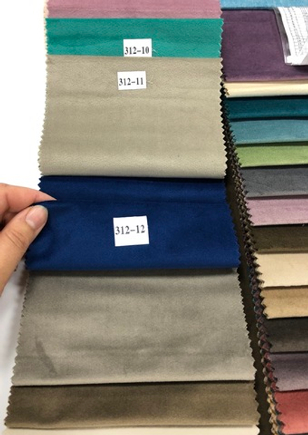 Шторы из однотонного бархата матового, цвет 12