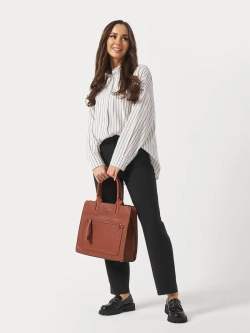 Сумка через плече большая квадратная А4