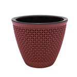 Кашпо "Ротанг" (2,25л.) Цв. Бордо (с черной вставкой)