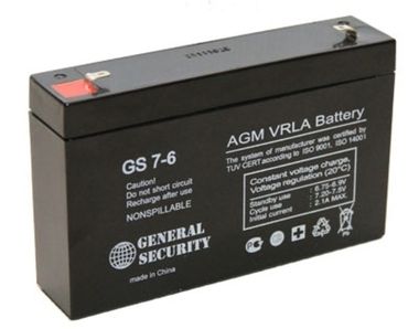 Аккумуляторы GENERAL SECURITY GS7-6 - фото 1