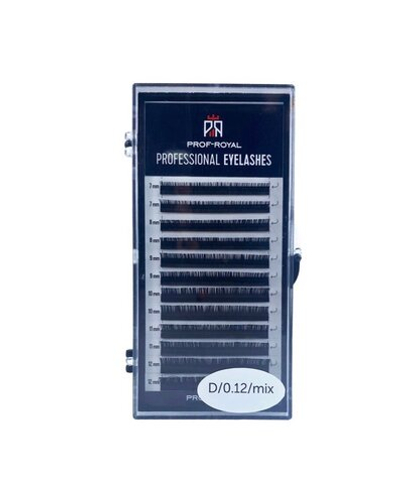 Ресницы для наращивания professional eyelashes D/0,12/mix