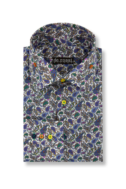 Рубашка с принтом «Разноцветные пейсли»