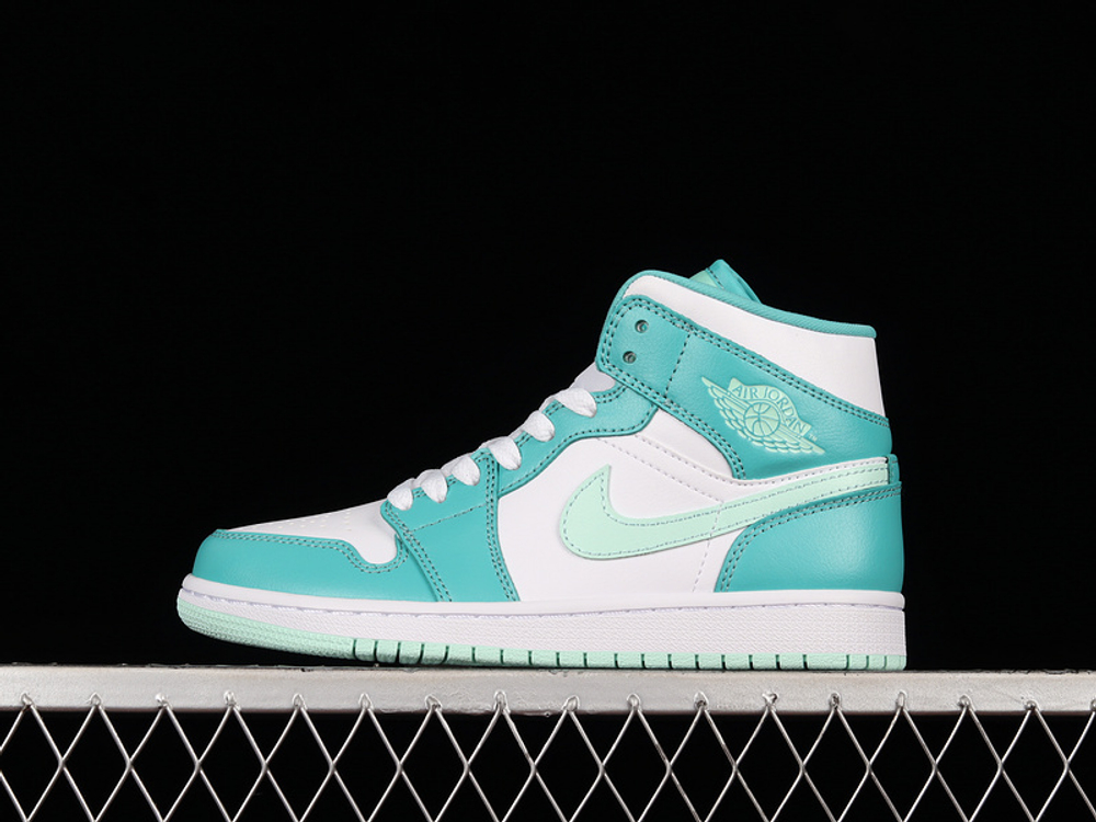 Jordan 1 mid teal on sale