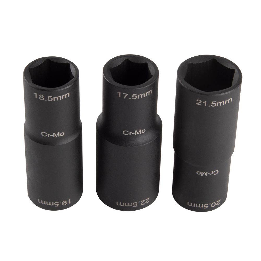 AFFIX (AF00640180C) Набор ударных глубоких шестигранных головок 1/2", 15-24 мм, 18 предметов, кейс