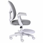 Кресло детское с подставкой для ног BRABIX "Toy MG-205", сетка/ткань TW, серое, 533153