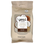 Yes To, Увлажняющие салфетки для лица, для сухой кожи, кокос, 30 салфеток