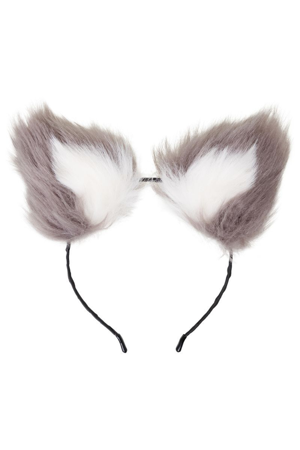 Оригинальный комплект: анальная пробка с 2 сменными ограничителями и ободок с ушками