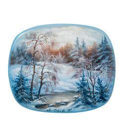 Народные промыслы ШК-20/54-A Шкатулка «Зима» исп. Стриж К