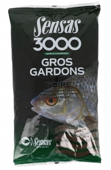 Прикормка Sensas 3000 GROS GARDONS Noir 1кг