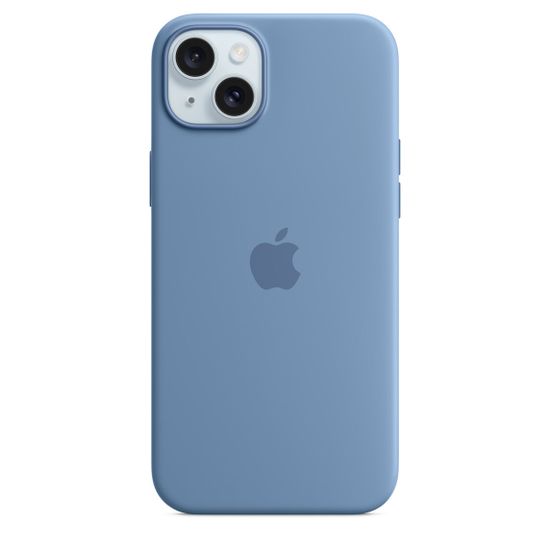 Apple Silicone Case with MagSafe iPhone 15 Plus Winter Blue (Синий)