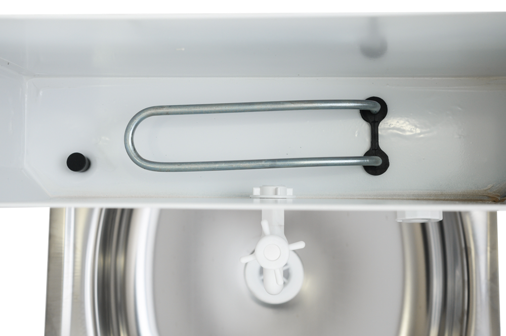 Умывальник дачный "Комфорт" ВИХРЬ с подогревом, нержавейка, белый