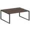Metal System Рабочая станция на О-образном м/к БО.РАС-СП-2.5 Венге Цаво/Металл Антрацит 1800*1475*75