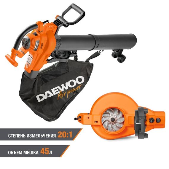 Электрическая воздуходувка Daewoo DABL 3000E с функцией всасывания