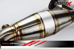 Moto-X Full Exhaust System for Honda CRF300L-RALLY300 (2021). Made in Thailand. V.1