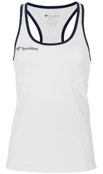 Футболка для девочки теннисная Tecnifibre Lady F3 Tank Top Jr - белый