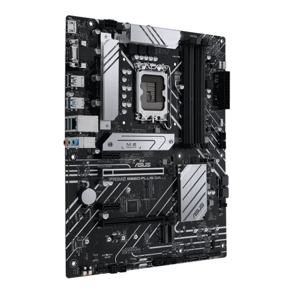 Материнская плата ASUS PRIME B660-PLUS D4, LGA1700 4xDDR4 4xSATA3 3xM.2 RAID D-Sub HDMI DP ATX
