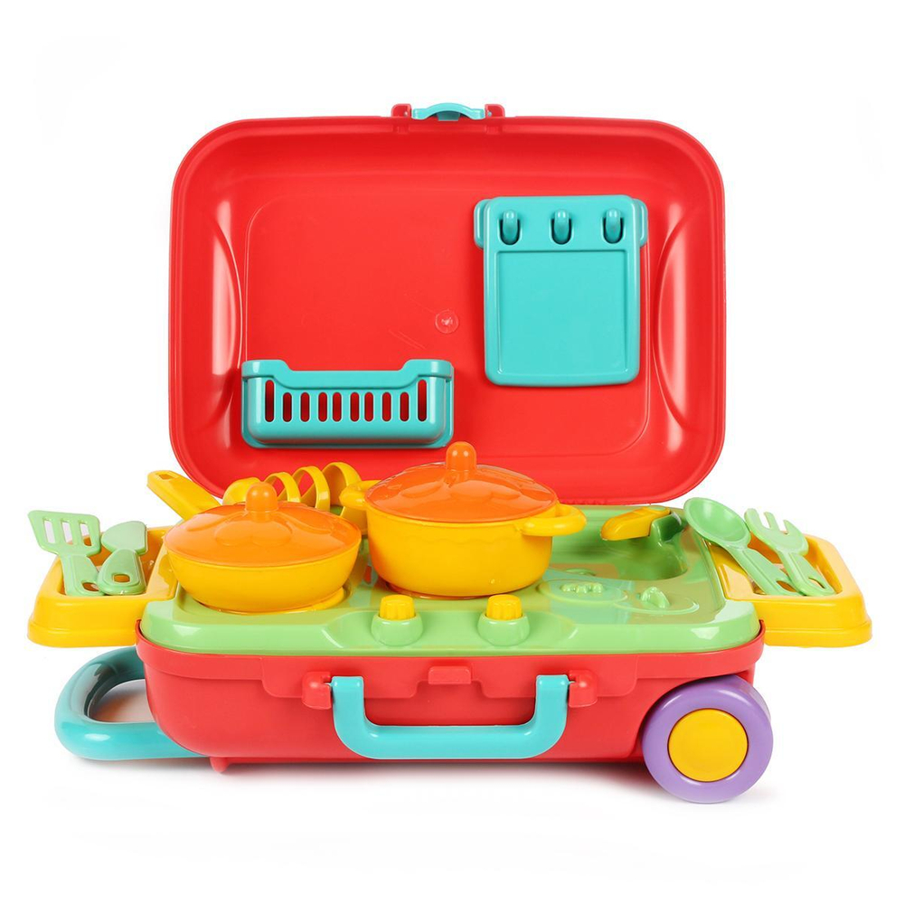 Игровой набор Мини-кухня Candy&Ken в чемодане, на колесах (Орион)